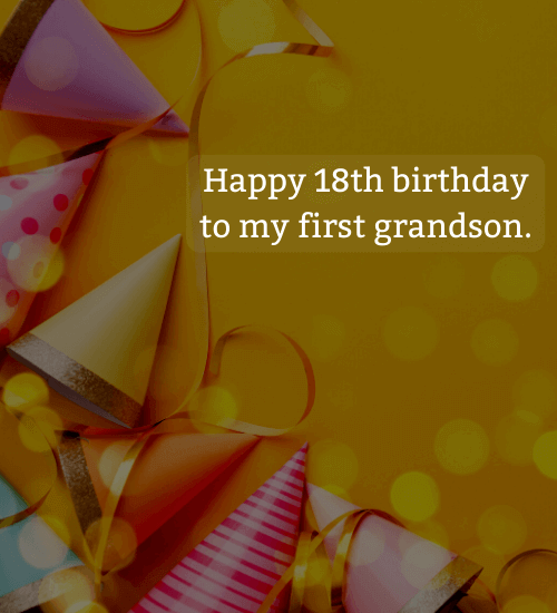 Happy 18th birthday to my first grandson.