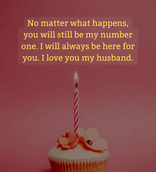 No matter what happens, you will still be my number one