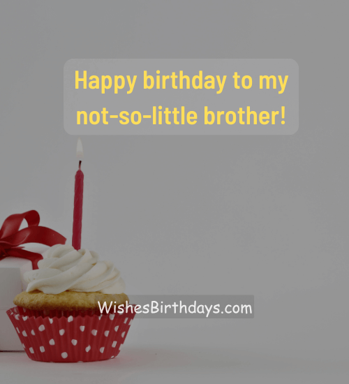 Happy birthday to my not-so-little brother!