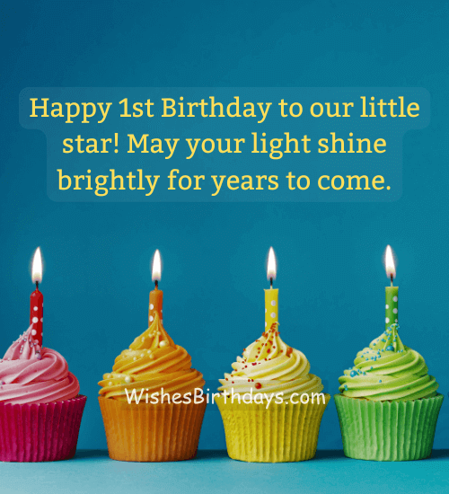 Happy 1st Birthday to our little star! May your light shine brightly for years to come.