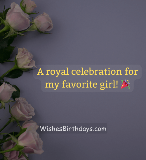 A royal celebration for my favorite girl! 🎉