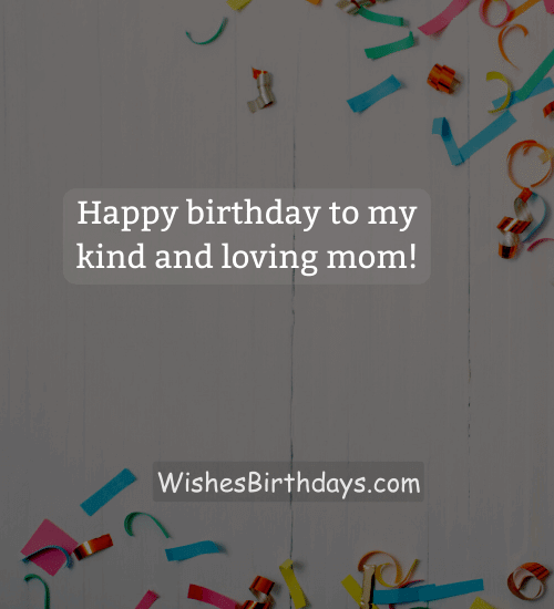 Happy birthday to my kind and loving mom!