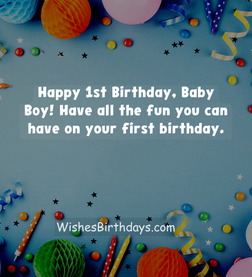 Happy 1st Year Birthday Wishes: Celebrating - WishesBirthdays