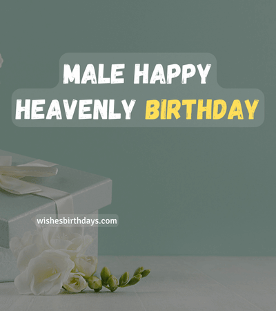 male happy heavenly birthday