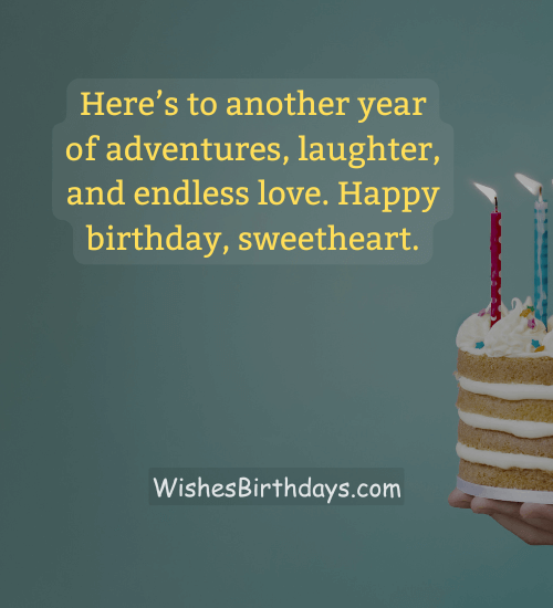 Here’s to another year of adventures, laughter, and endless love. Happy birthday, sweetheart.