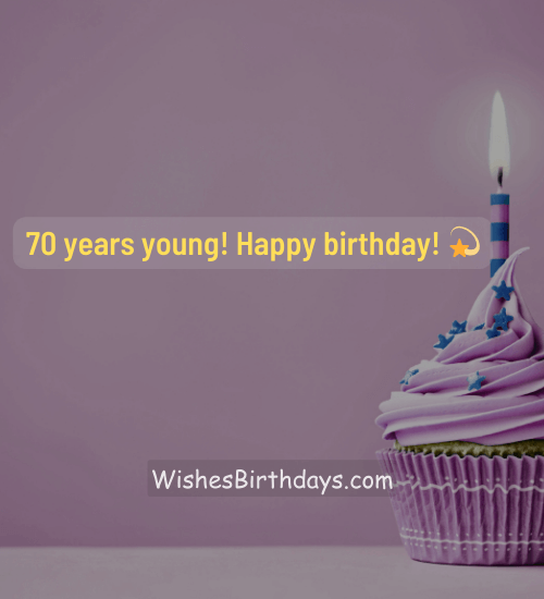 70 years young! Happy birthday! 💫 