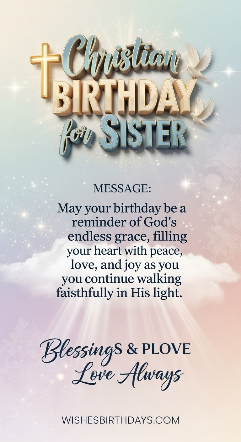 100 Best Christian Birthday Wishes: Happy, Short Message For Sister And ...